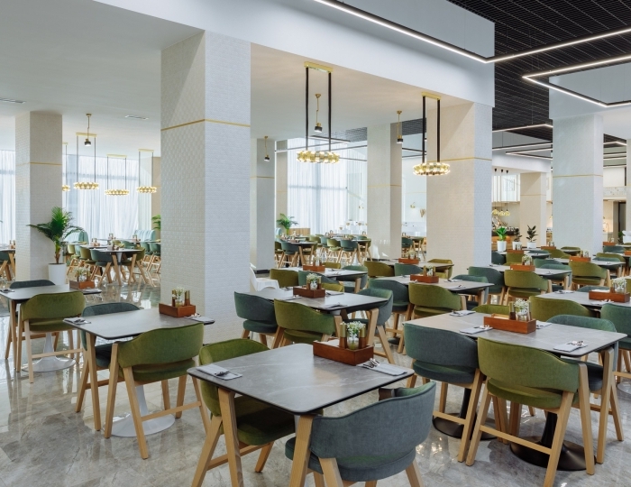 Ресторан шведской линии MOON - Отель «Зенит Резорт отель и СПА Ультра Все Включено» Анапа