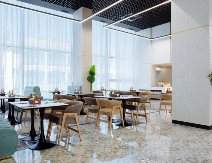 Ресторан шведской линии MOON - Отель «Зенит Резорт отель и СПА Ультра Все Включено» Анапа