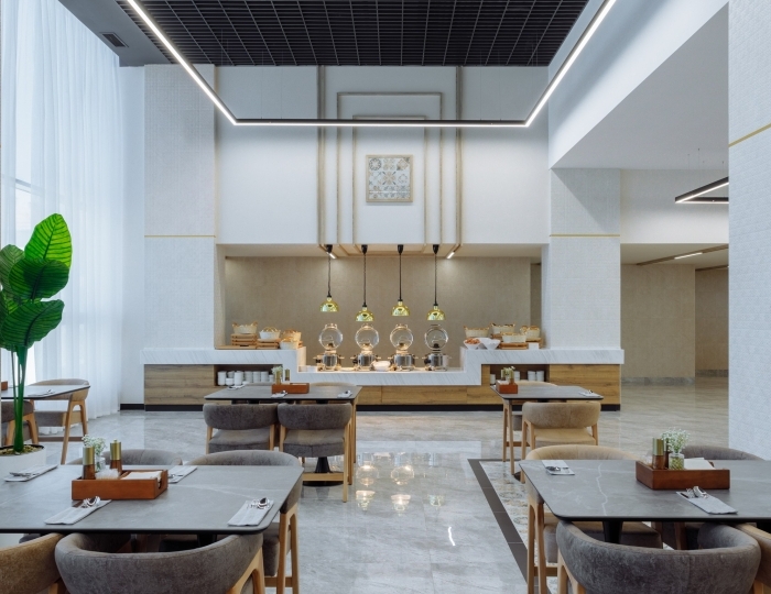 Ресторан шведской линии MOON - Отель «Зенит Резорт отель и СПА Ультра Все Включено» Анапа