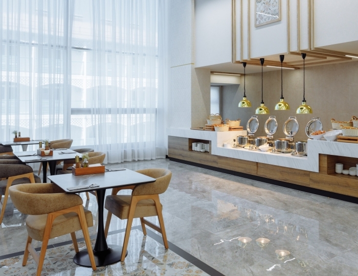 Ресторан шведской линии MOON - Отель «Зенит Резорт отель и СПА Ультра Все Включено» Анапа