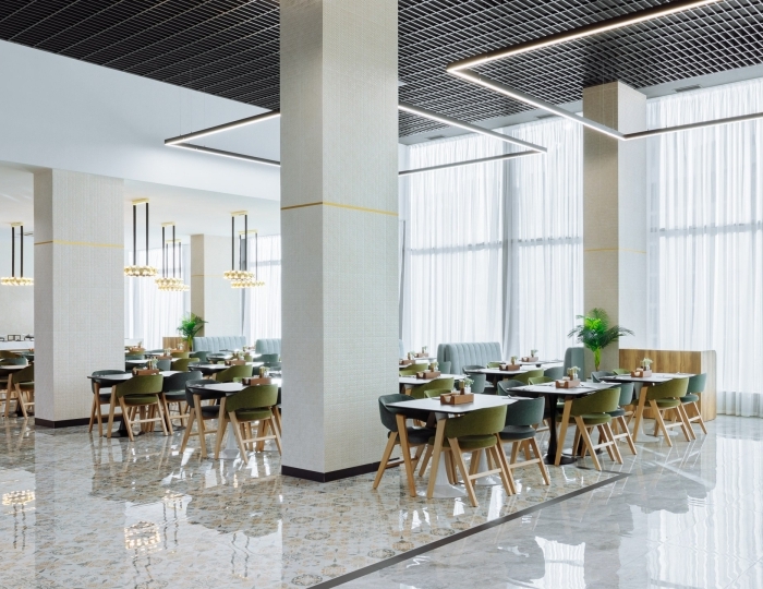 Ресторан шведской линии MOON - Отель «Зенит Резорт отель и СПА Ультра Все Включено» Анапа