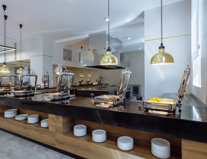 Ресторан шведской линии MOON - Отель «Зенит Резорт отель и СПА Ультра Все Включено» Анапа