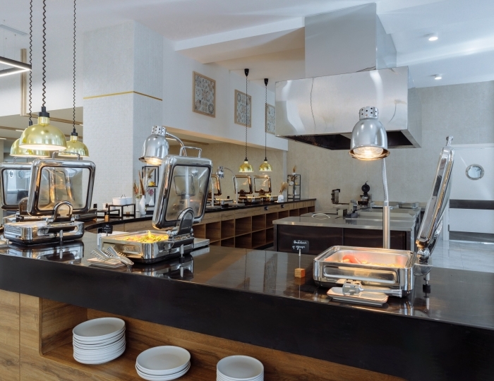 Ресторан шведской линии MOON - Отель «Зенит Резорт отель и СПА Ультра Все Включено» Анапа