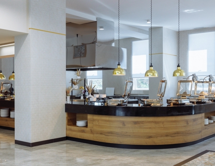 Ресторан шведской линии MOON - Отель «Зенит Резорт отель и СПА Ультра Все Включено» Анапа